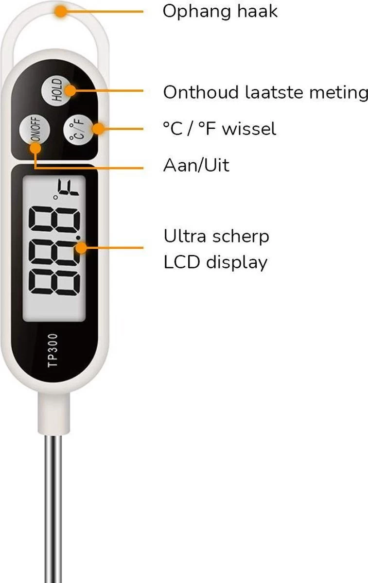 Voedsel Thermometer - Keuken Thermometer - Digitale Thermometer - Afbeelding 7