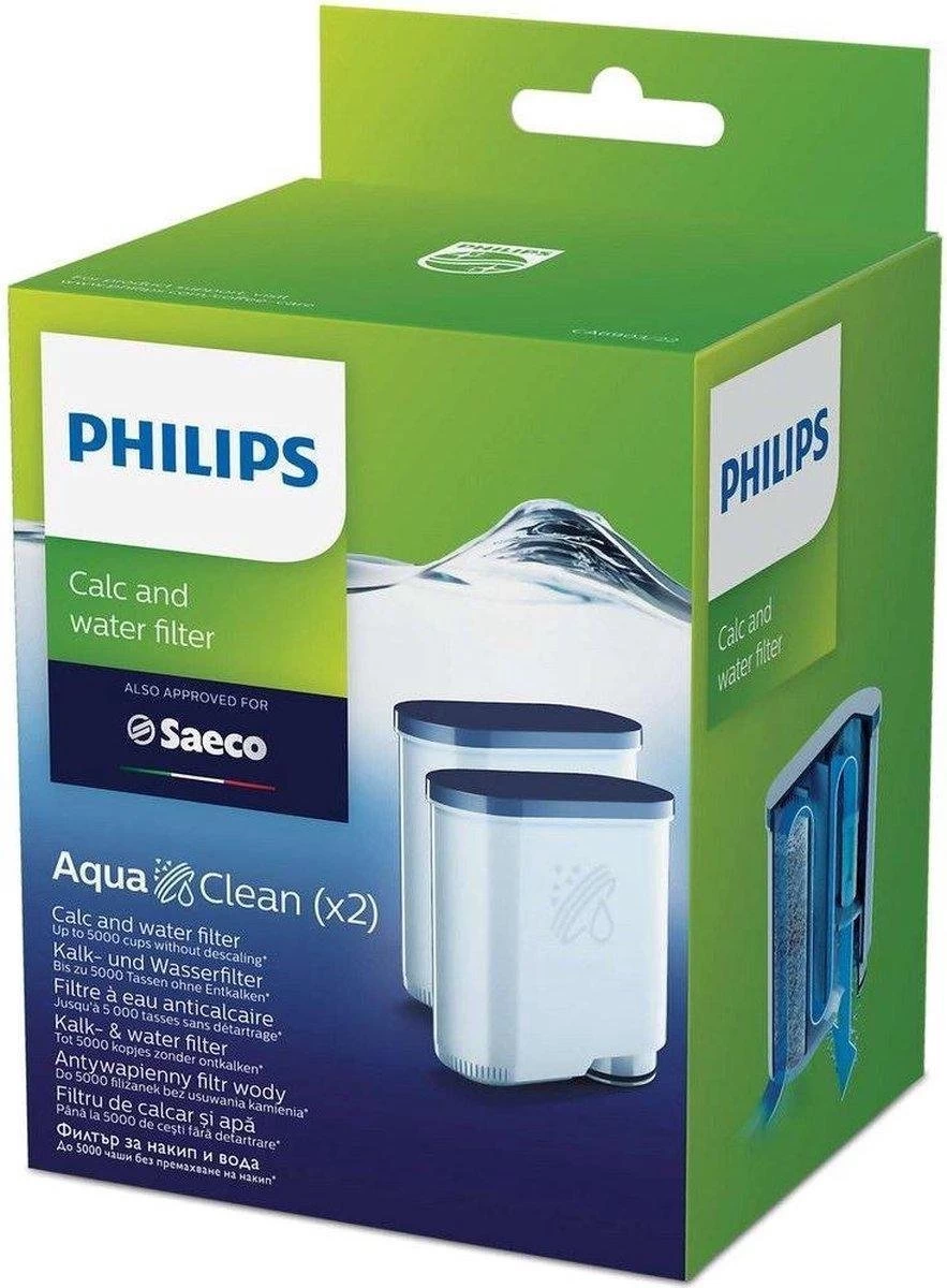 Philips / Saeco CA6903/22 - AquaClean Kalk- En Waterfilter - 2 Stuks - Afbeelding 2