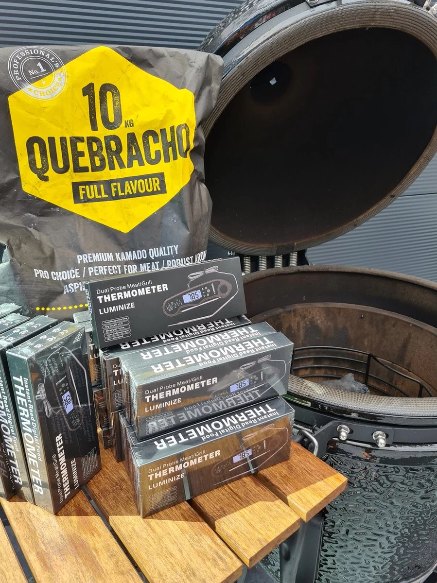 Vleesthermometer - BBQ Thermometer - Oventhermometer - Big Green Egg - Inclusief Sonde En Batterijen - Afbeelding 2