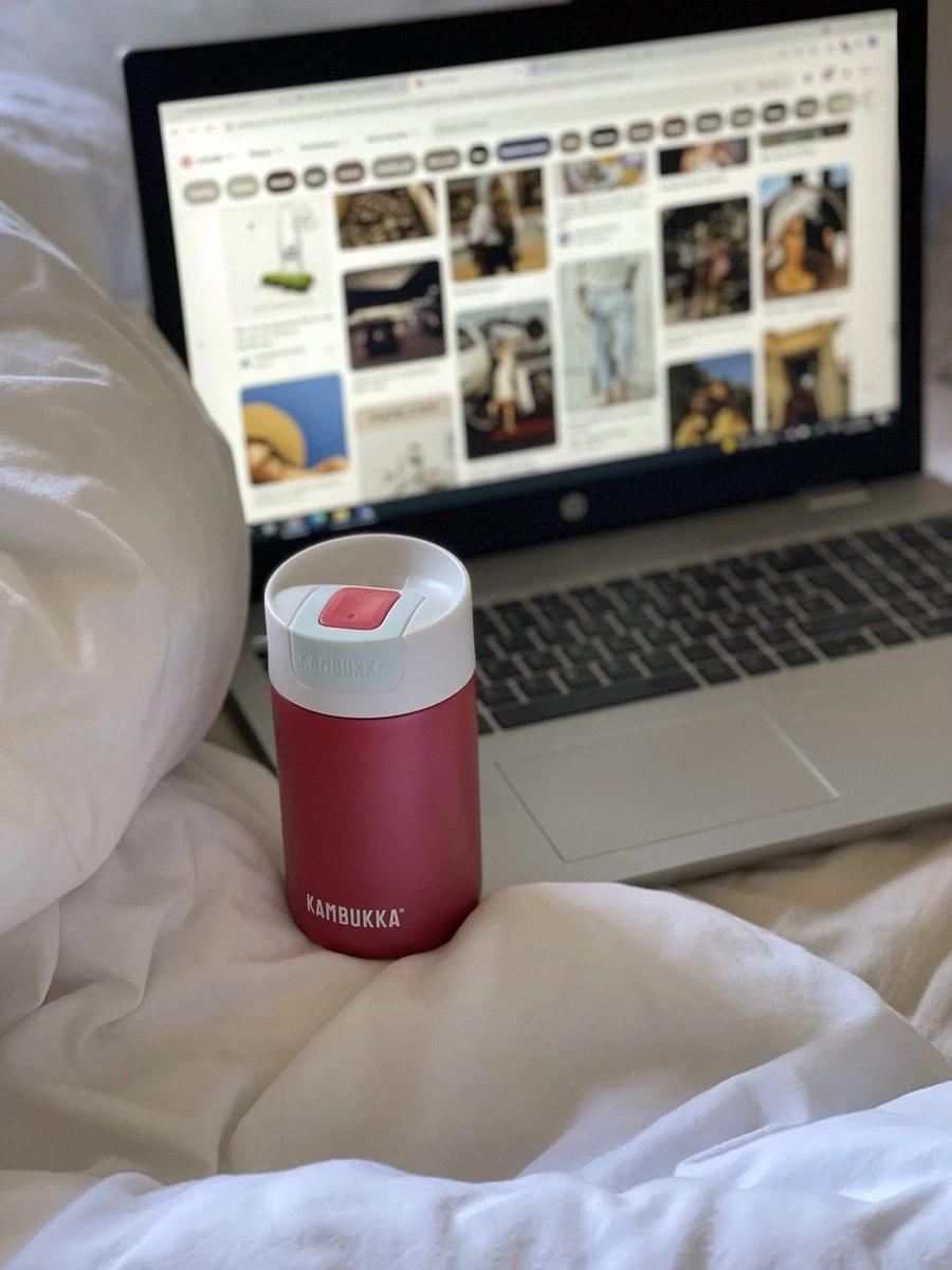 Kambukka Olympus Thermosbeker 300 Ml - Makkelijk Reinigen - Lekvrije Koffiebeker - RVS - Cherry Cake - Afbeelding 9