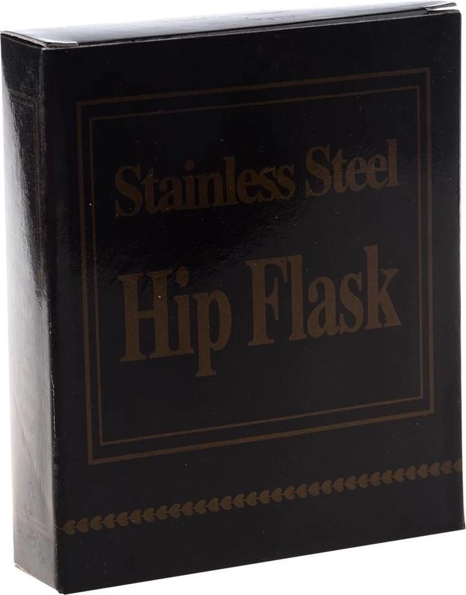 LOUZIR Premium RVS Heupfles Met Schroefdop - 200 Ml - 12x9cm - Afbeelding 4