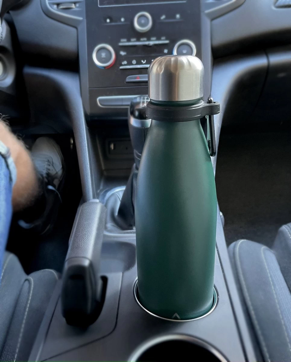 Wattamula Design Eco RVS Drinkfles - Mosgroen - Extra Dop Met Rietje En Carrier - 500 Ml - Waterfles - Thermosfles - Sport - Afbeelding 5