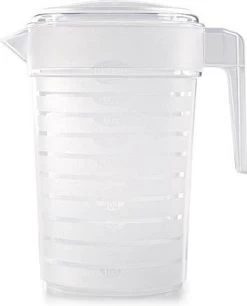 Merkloos Forte Plastics Schenkkannen/waterkannen - 2 Liter - Kunststof - Limonadekan